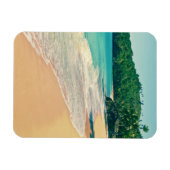Tranquil Tropical Island Beach Magneet (Horizontaal)