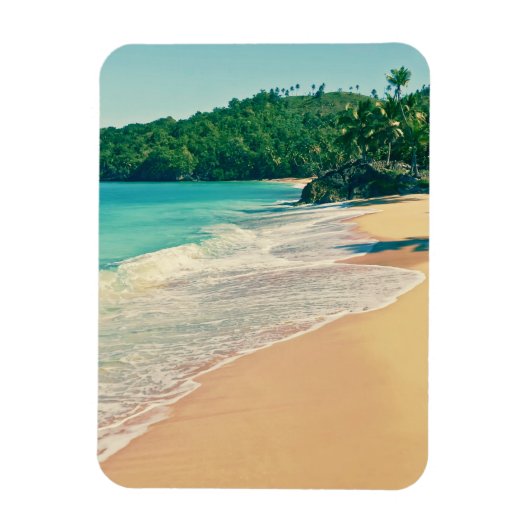 Tranquil Tropical Island Beach Magneet (Verticaal)