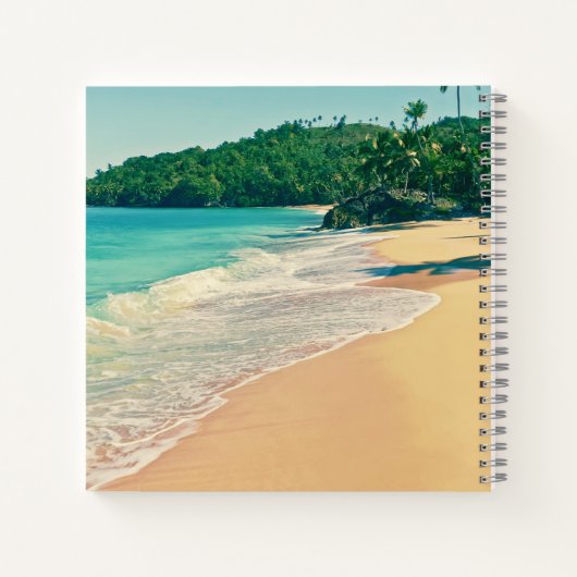 Tranquil Tropical Island Beach Notitieboek (Achterkant)