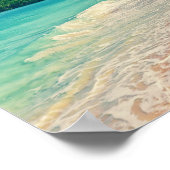 Tranquil Tropical Island Beach Poster (Hoek)