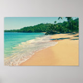 Tranquil Tropical Island Beach Poster (Voorkant)