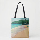 Tranquil Tropical Island Beach Tote Bag (Voorkant)