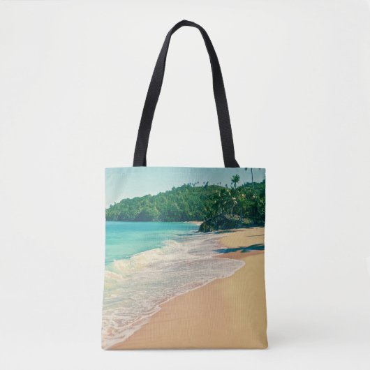 Tranquil Tropical Island Beach Tote Bag (Voorkant)