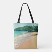 Tranquil Tropical Island Beach Tote Bag (Achterkant)