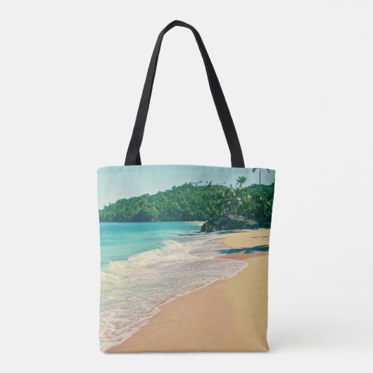 Tranquil Tropical Island Beach Tote Bag (Achterkant)