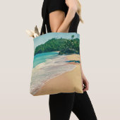 Tranquil Tropical Island Beach Tote Bag (Dichtbij)