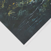 Tranquil Tropical Landscape with Gorilla & Baby Tissuepapier (Detail)