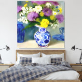 Tranquil Vaas van Bloemen Print (Insitu (Slaapkamer))