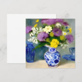Tranquil Vaas van Bloemen Print Bedankkaart (Voorkant / Achterkant)