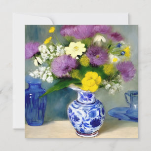 Tranquil Vaas van Bloemen Print Bedankkaart