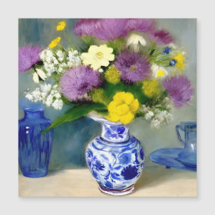 Tranquil Vaas van Bloemen Print Magnetische Uitnodiging