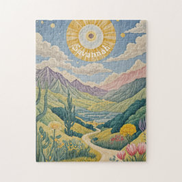 Tranquil Valley: pastellandschap Legpuzzel