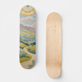 Tranquil Valley: pastellandschap Persoonlijk Skateboard (Voorkant)