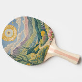 Tranquil Valley: pastellandschap Tafeltennisbatje (Zijkant)