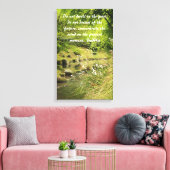 Tranquil vijver canvas print (Insitu (Woonkamer))