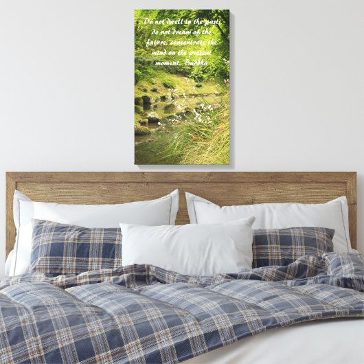 Tranquil vijver canvas print (Insitu (Slaapkamer))