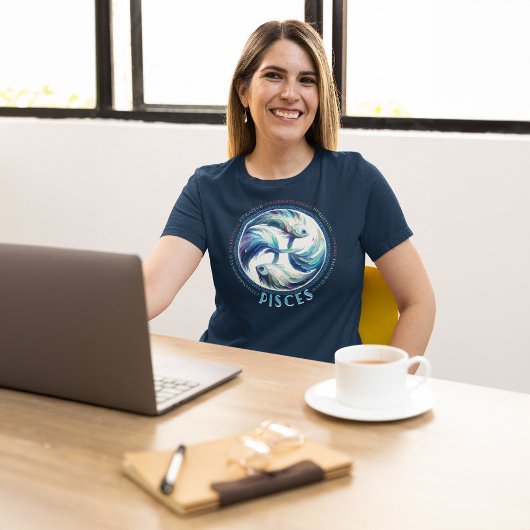 Tranquil Vissen Zodiac Fish T-shirt