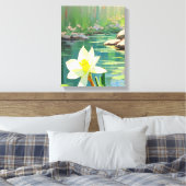 Tranquil Water Lily Pond Canvas Afdruk (Insitu (Slaapkamer))