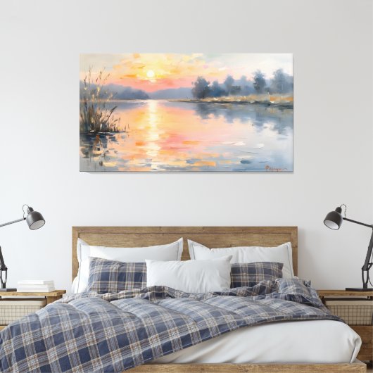 Tranquil Waters Canvas Afdruk (Insitu (Slaapkamer))
