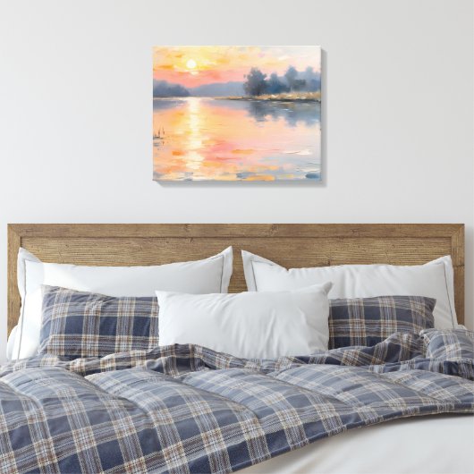Tranquil Waters Canvas Afdruk (Insitu (Slaapkamer))