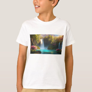 Tranquil Waters: Geese Family beroemd gemaakt door T-shirt