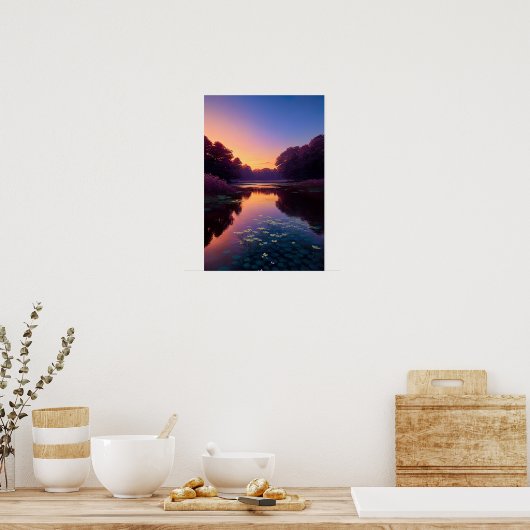 Tranquil Waters in Denemarken Poster (Keuken)