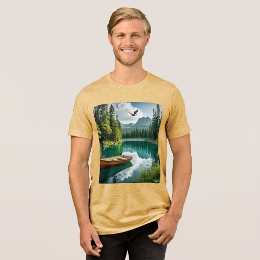 Tranquil Waters Tri-Blend Shirt (Voorkant volledig)