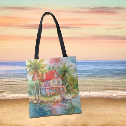 Tranquil Waterside Retreat Strandtas Tote Bag