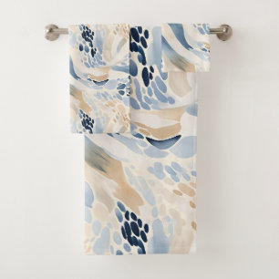 Tranquil Wave Pool Pattern Bad Handdoek