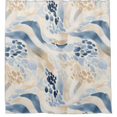Tranquil Wave Pool Pattern Douchegordijn (Voorkant)