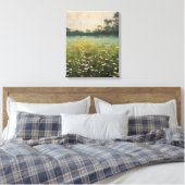 Tranquil Wildflower Symphony olieverfschilderij Canvas Afdruk (Insitu (Slaapkamer))