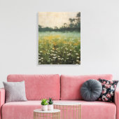 Tranquil Wildflower Symphony olieverfschilderij Canvas Afdruk (Insitu (Woonkamer))