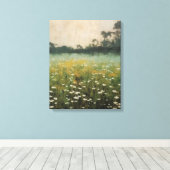 Tranquil Wildflower Symphony olieverfschilderij Canvas Afdruk (Insitu (Houten vloer))