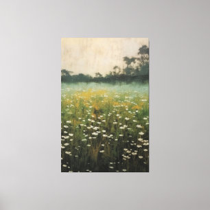 Tranquil Wildflower Symphony olieverfschilderij Canvas Afdruk