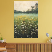 Tranquil Wildflower Symphony olieverfschilderij Canvas Afdruk (Insitu (Woonkamer))