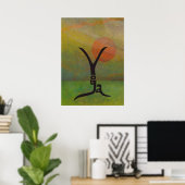 Tranquil Yoga Poster (Thuiskantoor)