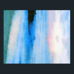 Tranquil Zee Poster<br><div class="desc">Deze waterverf kenmerkt de oceaan in een reeks blauwen,  aqua's,  en een aanraking van roze. Het is zo kalmerend en serene. Een perfecte kunstvorm om de schoonheid van de oceaan in je huis te brengen en je plezier te geven.</div>