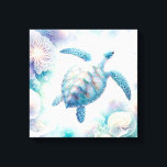Tranquil Zee Turtle Art Canvas Prints<br><div class="desc">Duik in een rustige onderwaterhaven met onze boeiende zeeen schildpaddendoek print, exclusief aangeboden door Do Tell A Belle. Begin aan een betoverende visuele reis als de zeeen schildpad sierlijk danst tussen grillige onderwaterbotanische planten, beschilderd in rustgevende pasteltinten van groen, turkoois, blauw, lavendel en bleek geel, het oproepen van de serene...</div>
