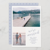 Tranquil Zeeen | Twee foto huwelijksaankondiging Aankondiging (Voorkant / Achterkant)