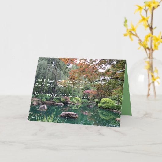 Tranquil-zorgkaart Kaart (Gele Bloem)