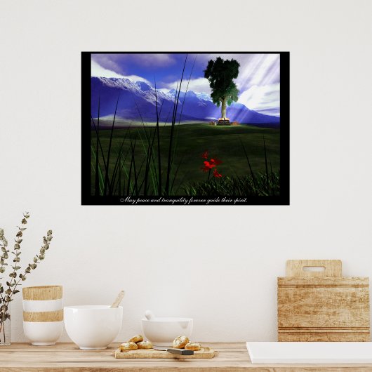 Tranquiliteit 2 poster (Keuken)