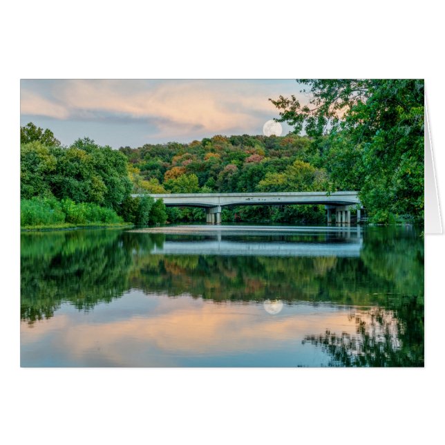 Tranquiliteit bij het meer van Springfield Evening (Voorkant Horizontaal)