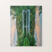 Tranquiliteit bij het meer van Springfield Evening Legpuzzel (Verticaal)