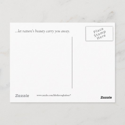 Tranquiliteit Briefkaart (Achterkant)