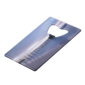 Tranquiliteit Creditkaart Flessenopener (Voorkant Gekanteld)