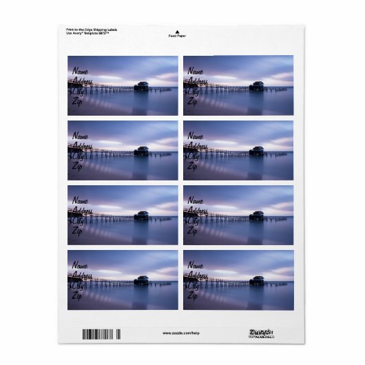Tranquiliteit Etiket (Full Sheet)