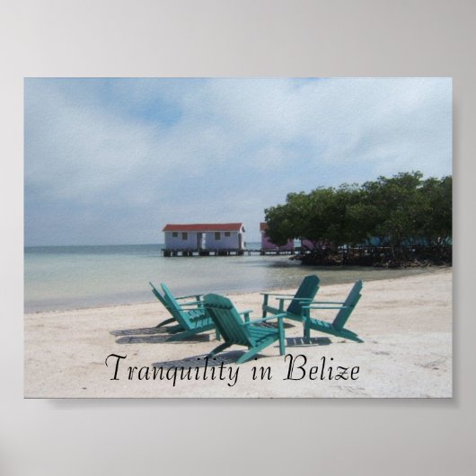 Tranquiliteit in Belize Poster (Voorkant)