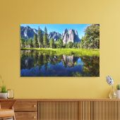 Tranquiliteit in yosemite canvas afdruk (Insitu (Woonkamer))