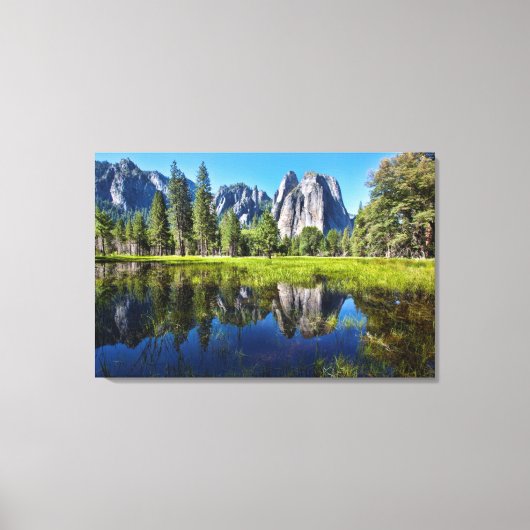 Tranquiliteit in yosemite canvas afdruk (Voorkant)