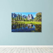 Tranquiliteit in yosemite canvas afdruk (Insitu (Houten vloer))